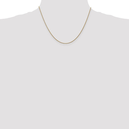 14K Yellow Gold 18 inch 1.05mm Diamond-cut Spiga with Lobster Clasp Chain Necklace