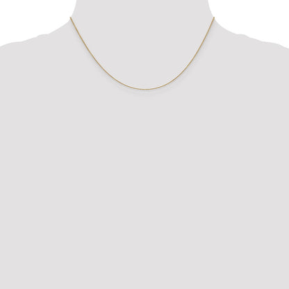 14K Yellow Gold 16 inch .9mm with Spring Ring Clasp Chain Necklace