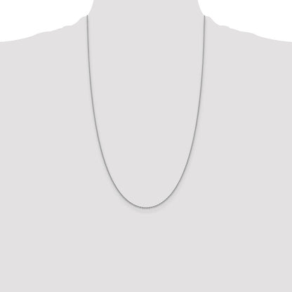 14K Yellow Gold 26 inch 1.4mm Forzantine Cable with Lobster Clasp Chain Necklace