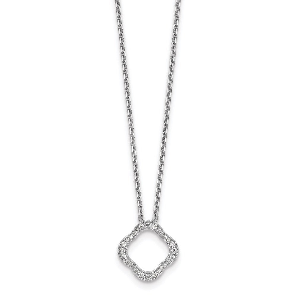 14k white gold real diamond necklace pm1003 015 wa