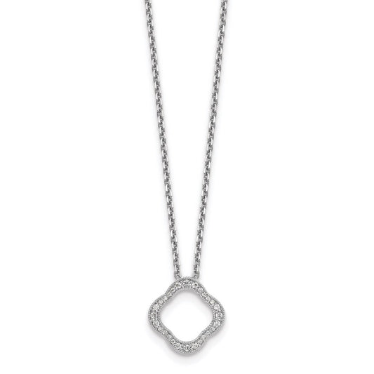 14k white gold real diamond necklace pm1003 015 wa