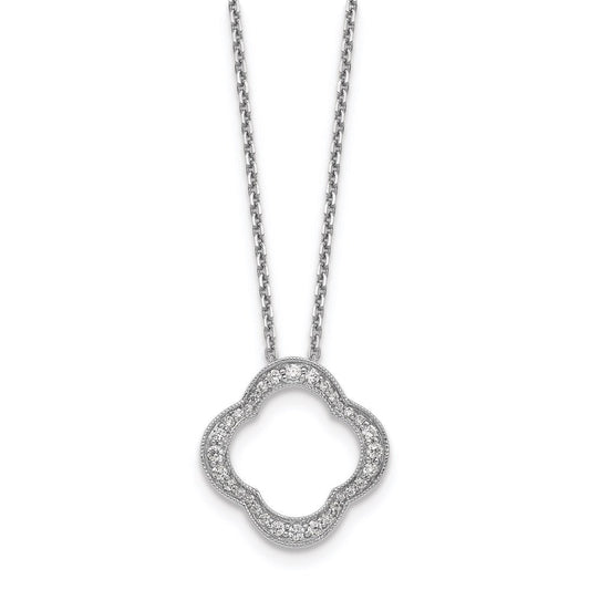 14k white gold real diamond necklace pm1003 040 wa