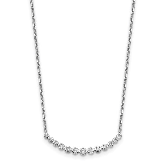 14k white gold real diamond fashion pendant necklace pm1005 025 waa 18