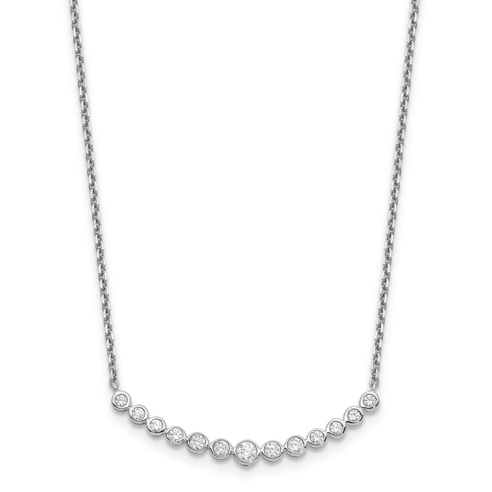 14k white gold real diamond fashion pendant necklace pm1005 050 waa 18