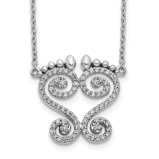 14k white gold real diamond necklace pm3779 033 wa