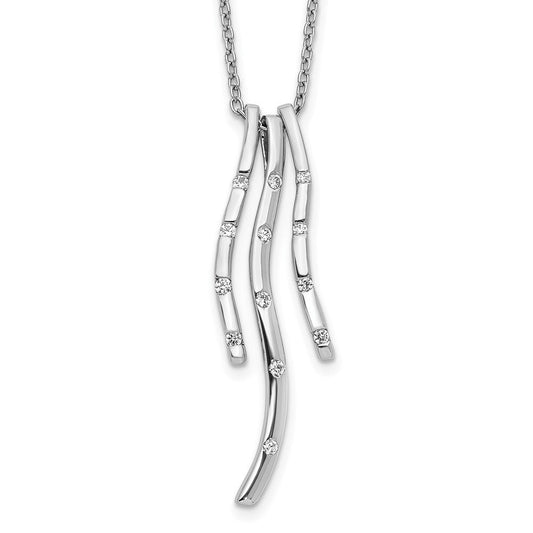 14k white gold real diamond necklace pm3783 015 wa