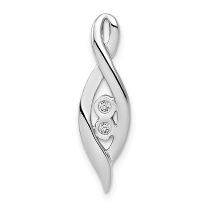 14k white gold 1 20ct real diamond slide pendant pm4720 004 wa