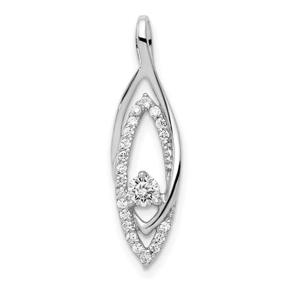 14k white gold 1 5ct real diamond slide pendant pm4721 020 wa