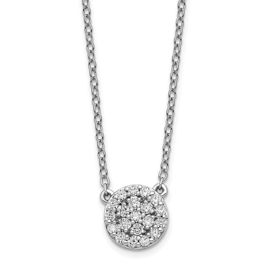 14k white gold real diamond 18in necklace pm8561 021 wa