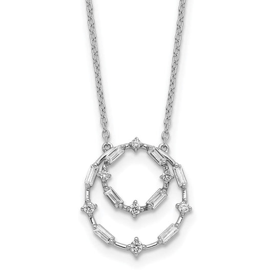 14k white gold real diamond 18in necklace pm8562 033 wa