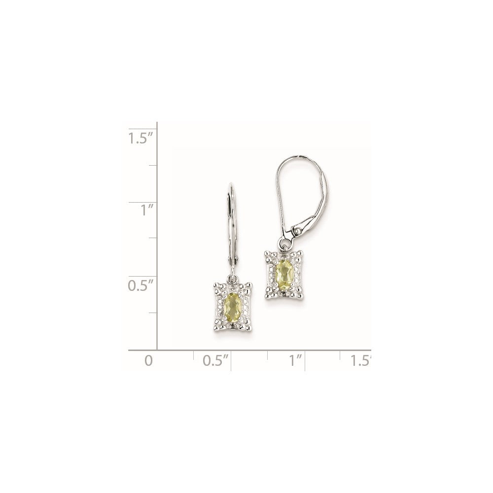 Sterling Silver Lemon Quartz Earrings