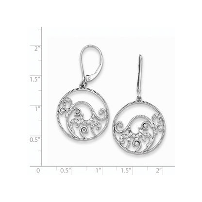 Sterling Silver Diamond Earrings