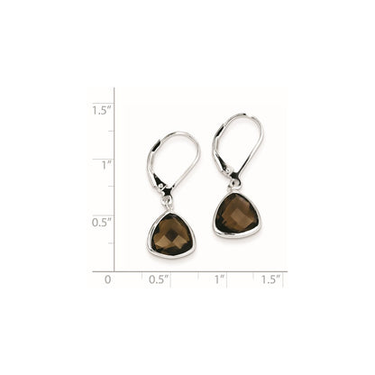 Sterling Silver Smoky Quartz Earrings