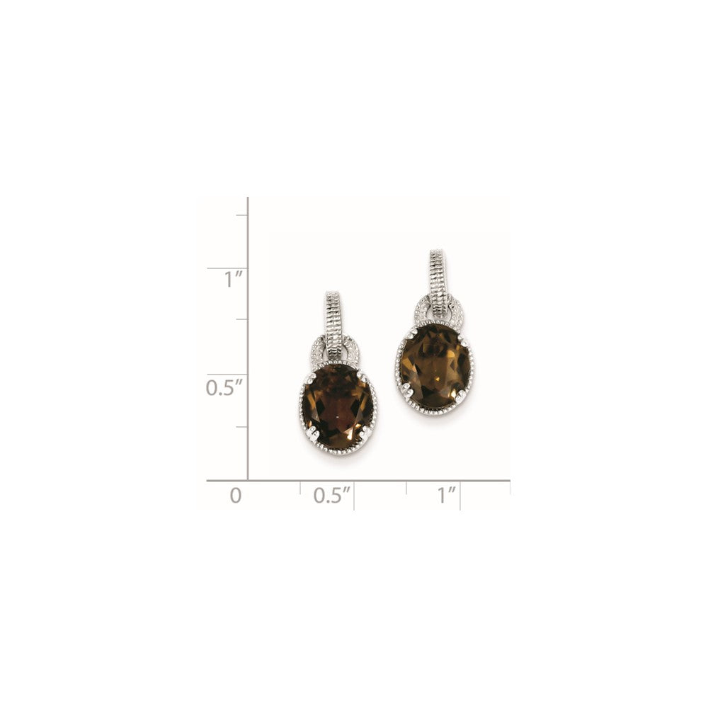 Sterling Silver Smoky Quartz Earrings