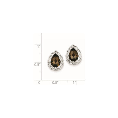 Sterling Silver Smoky Quartz Earrings