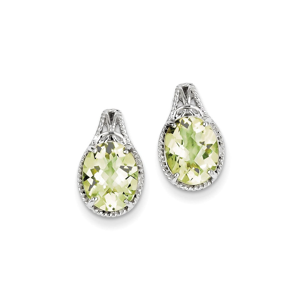 Sterling Silver Lemon Quartz Earrings