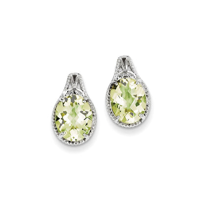 Sterling Silver Lemon Quartz Earrings