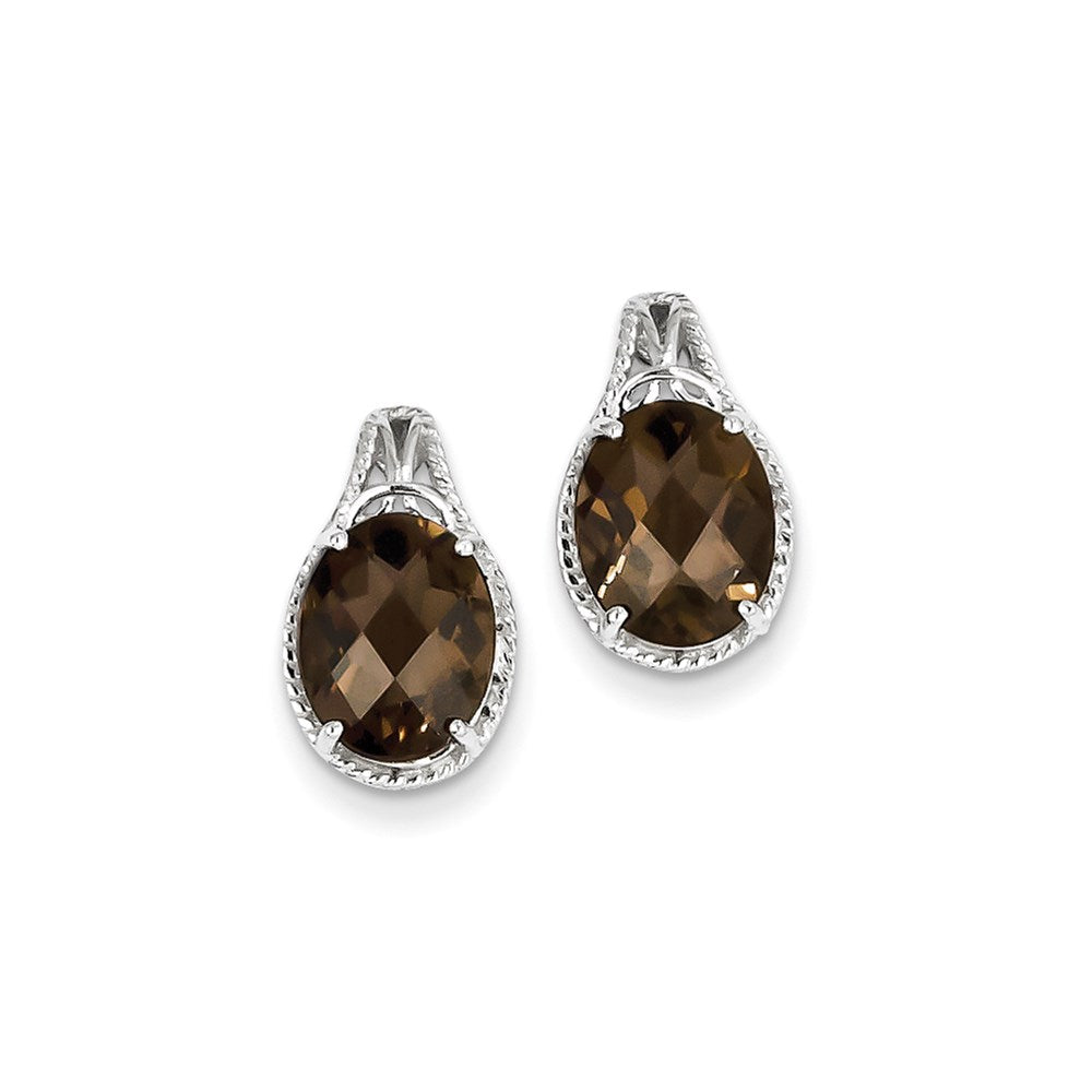 Sterling Silver Smoky Quartz Earrings
