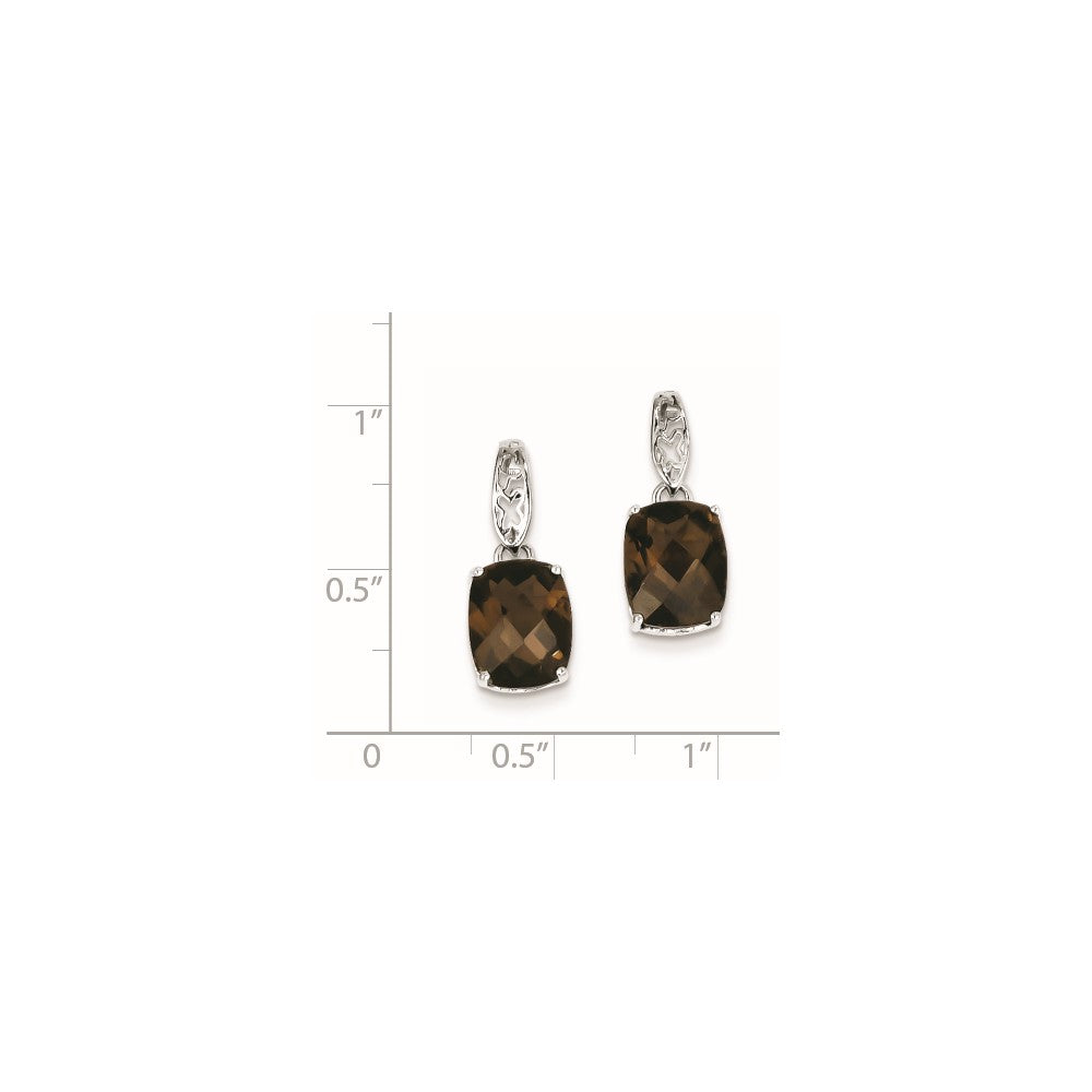 Sterling Silver Smoky Quartz Earrings