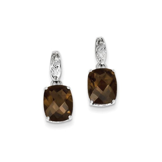 Sterling Silver Smoky Quartz Earrings