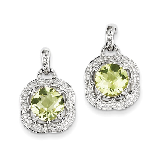 Sterling Silver Lemon Quartz Earrings