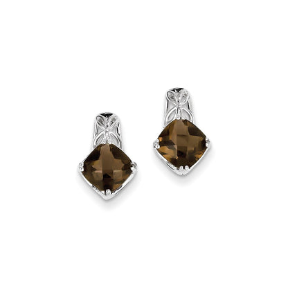 Sterling Silver Smoky Quartz Earrings