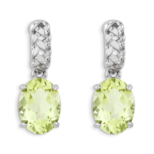 Sterling Silver Lemon Quartz Earrings