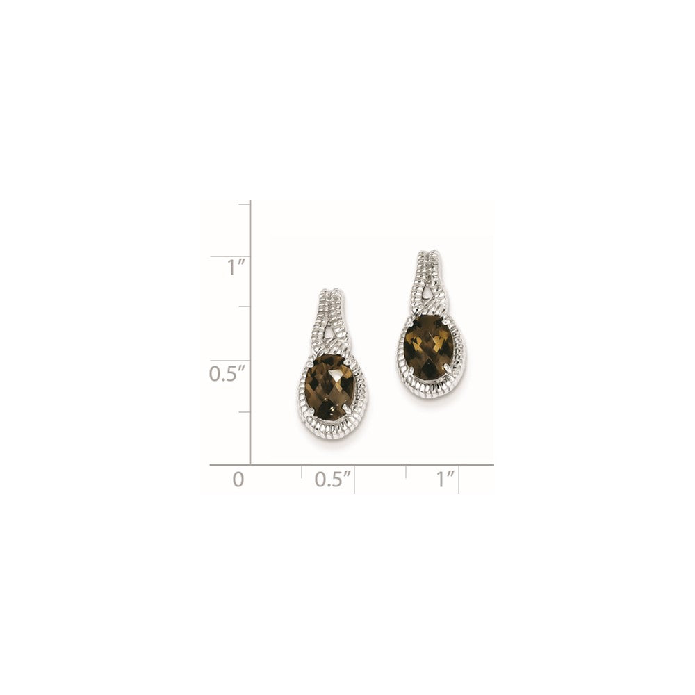 Sterling Silver Smoky Quartz Earrings