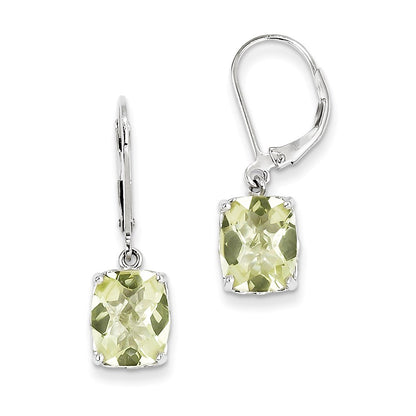 Sterling Silver Lemon Quartz Earrings