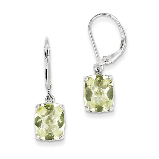 Sterling Silver Lemon Quartz Earrings