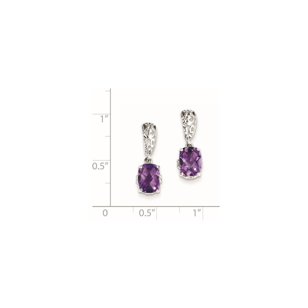 Sterling Silver Amethyst Earrings
