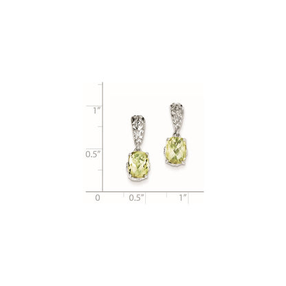 Sterling Silver Lemon Quartz Earrings