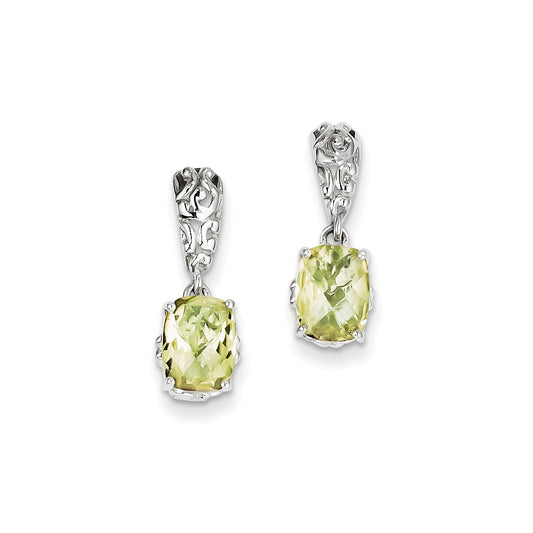 Sterling Silver Lemon Quartz Earrings