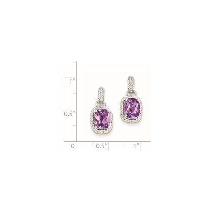Sterling Silver Amethyst Earrings