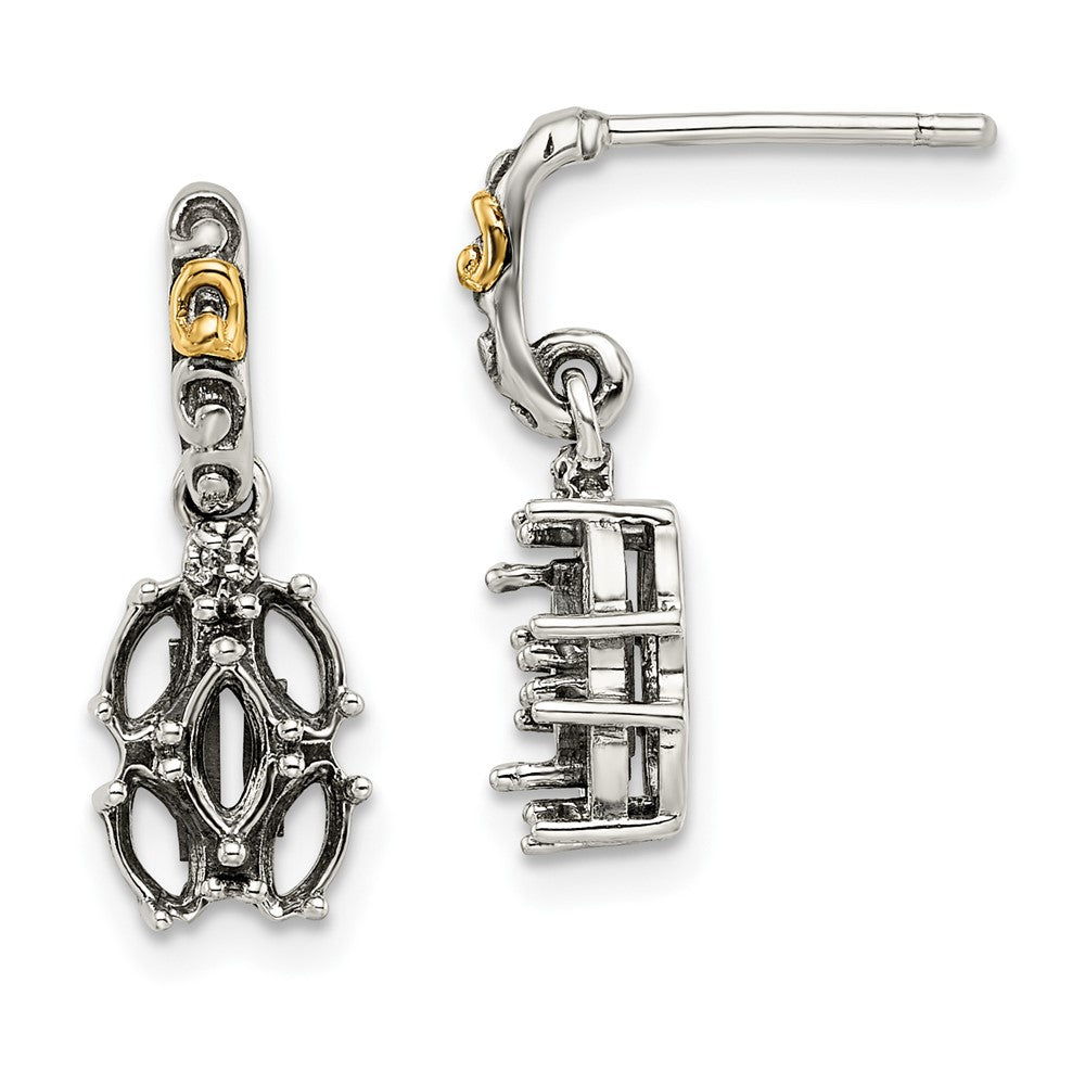 Sterling Silver u0026 14k Five-stone and Diamond Mother's Earring