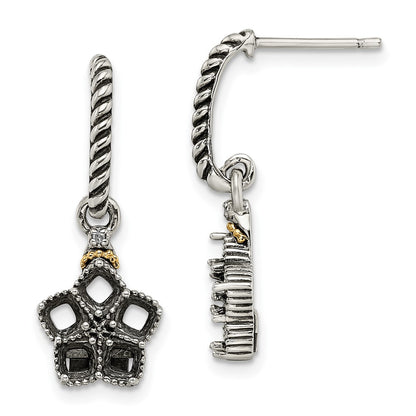 Sterling Silver u0026 14k Five-stone and Diamond Mother's Earring