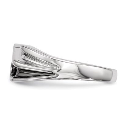 Sterling Silver Black Diamond Men's Ring