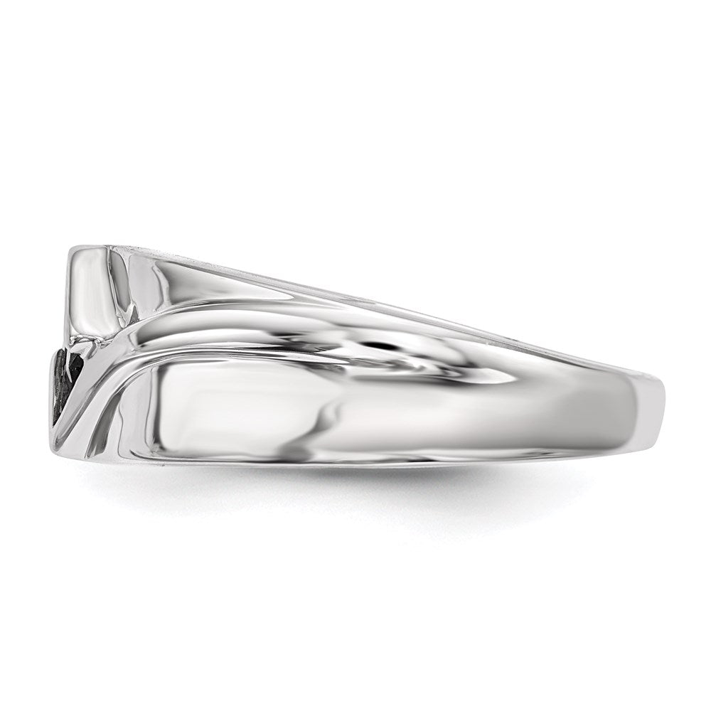 Sterling Silver Black Diamond Men's Ring
