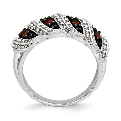 Sterling Silver Garnet Ring
