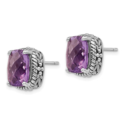Sterling Silver Amethyst Earrings