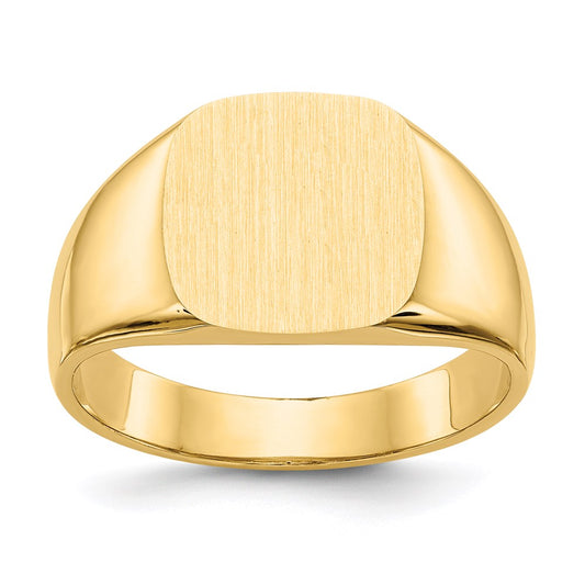 14k yellow gold mens signet ring r239
