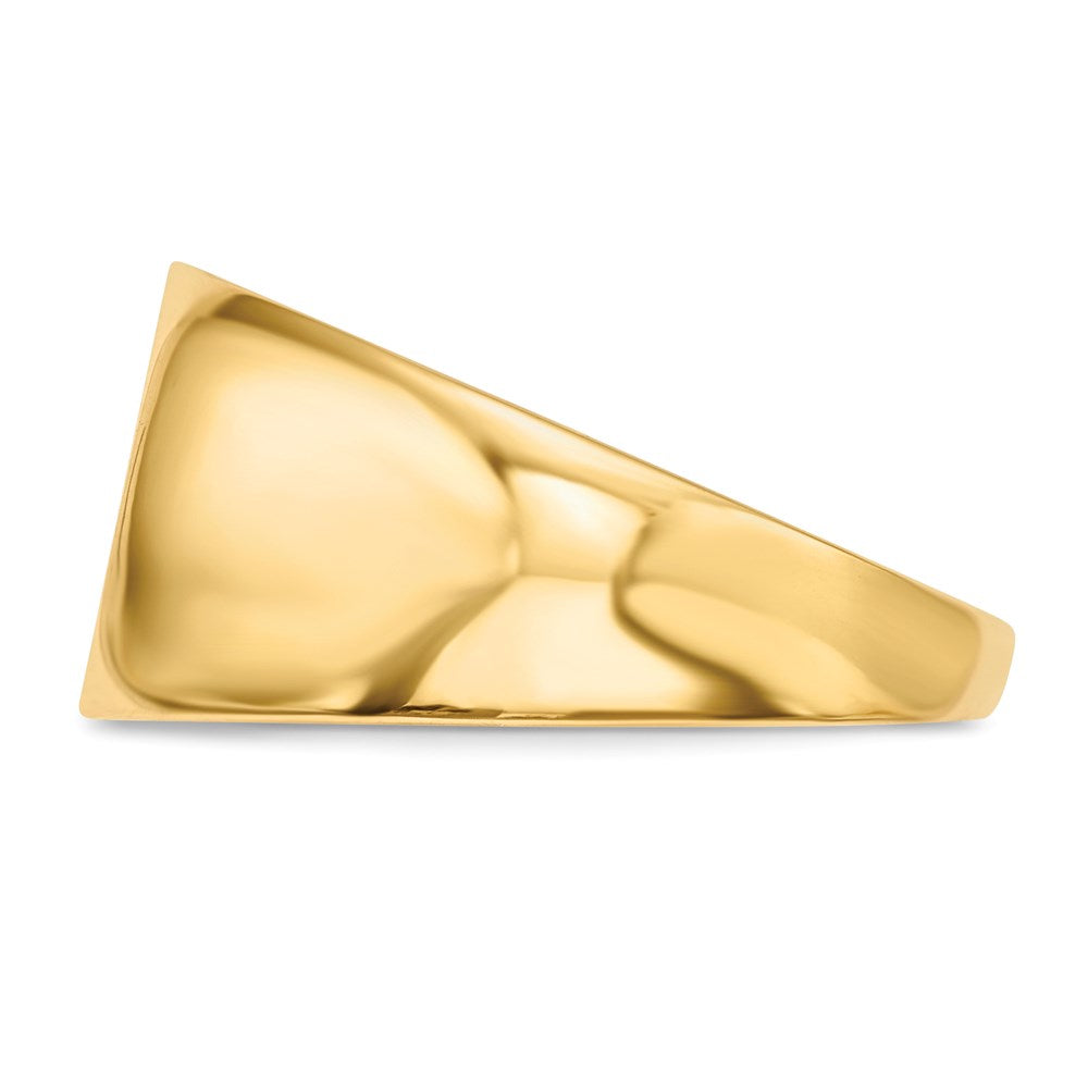 14k two tone gold polished star of david ring r583