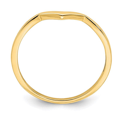 14k yellow gold ring r673
