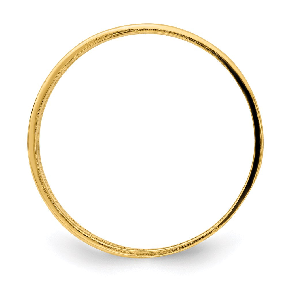 14k yellow gold wave engraved thumb ring (size 9) r795