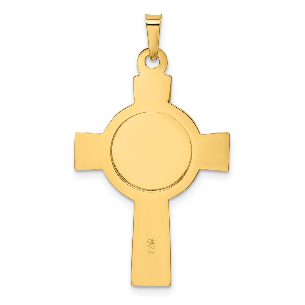14k Yellow Gold Army Insignia Cross Pendant