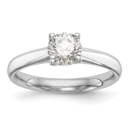 0.33ct. CZ Solid Real 14k White Gold Solitaire Engagement Ring