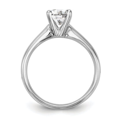 0.33ct. CZ Solid Real 14k White Gold Solitaire Engagement Ring