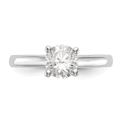 0.33ct. CZ Solid Real 14k White Gold Solitaire Engagement Ring