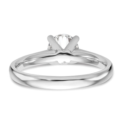 0.33ct. CZ Solid Real 14k White Gold Solitaire Engagement Ring