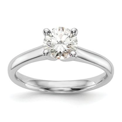 0.33ct. CZ Solid Real 14k White Gold Solitaire Engagement Ring